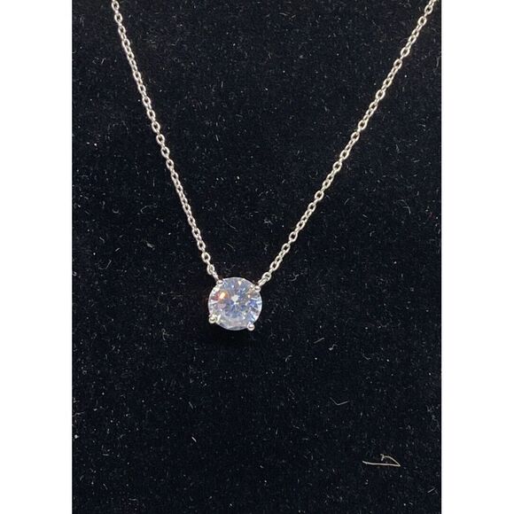 Giani Bernini Cubic Zirconia Pendant Necklace in Sterling Silver MSRP $50 CP770 - Picture 3 of 4